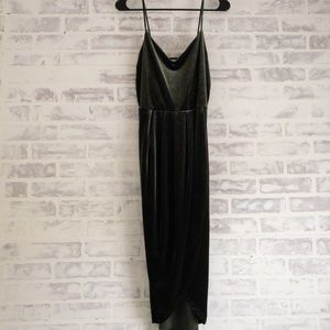 Charlotte Russe Olive Velvet Dress